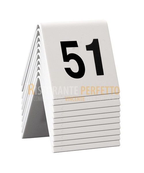 Numeri da 51 a 60 standard per tavoli - Ristorante Perfetto