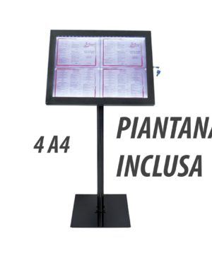 Espositore completo a Led nero