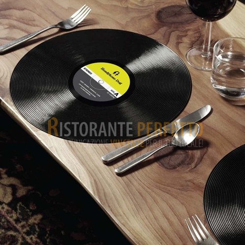 Tovaglietta DISCO rigida lavabile 38 cm - Ristorante Perfetto